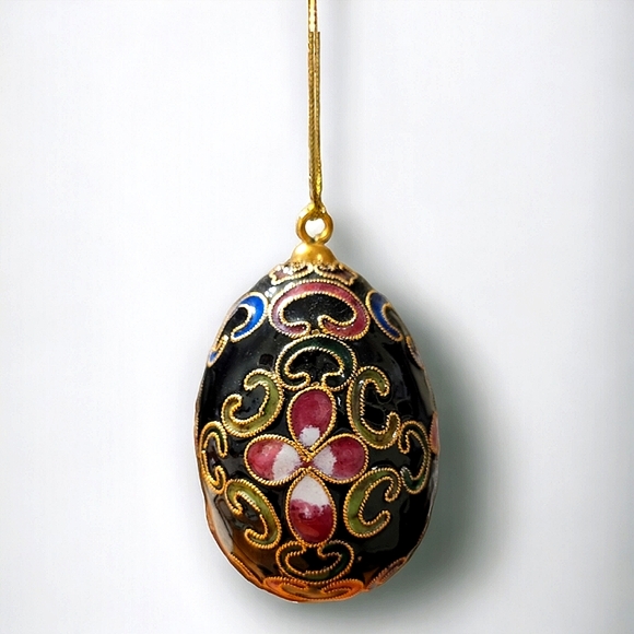 Vintage Cloisonné Hanging Egg - Picture 3 of 6